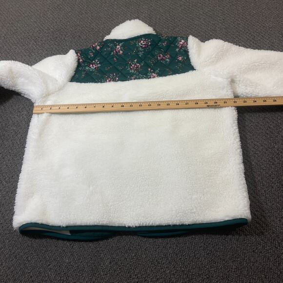 Vineyard Vines White and Green Sherpa Jacket - Picture 7 of 8